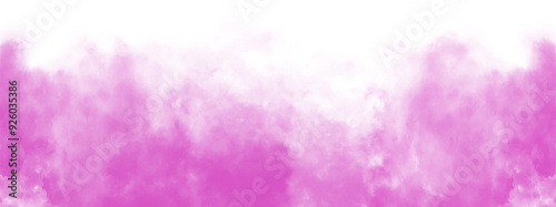 Pink Color Fog or smoke isolated transparent background. White vector cloudiness, mist or smog background. PNG image