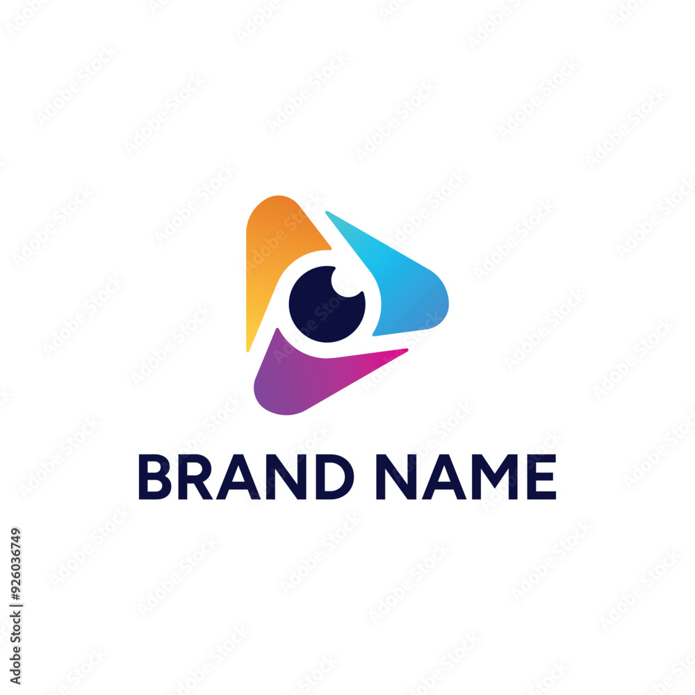 Play Symbol and Eye Logo Concept
Play Symbol and Eye Logo Concept