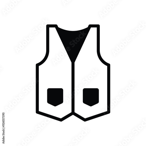  Vest vector icon