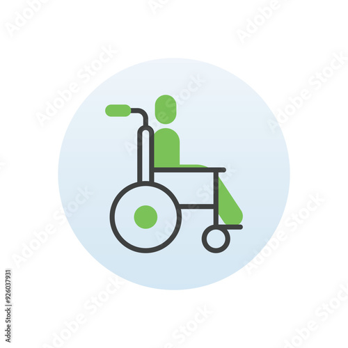  Disabled People Help vector icon
