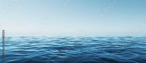 Wallpaper Mural The ocean is calm and peaceful, with no signs of life visible Torontodigital.ca