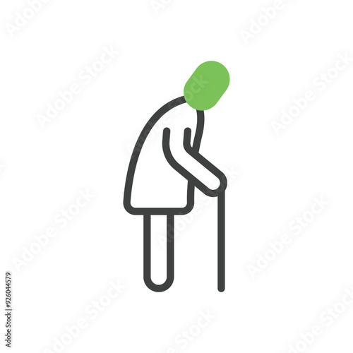  Elderly People Help vector icon
