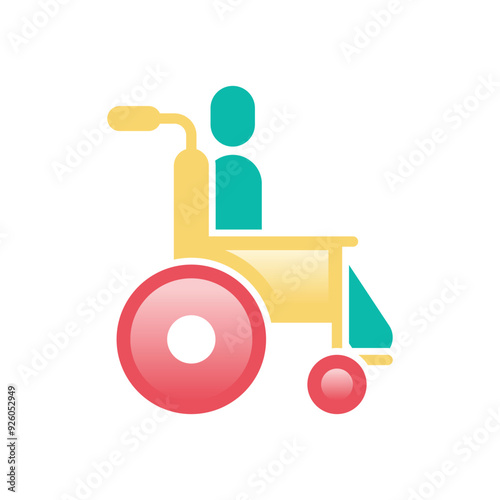  Disabled People Help vector icon