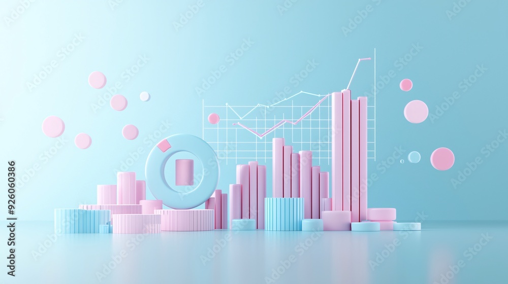 Competitive analysis, side-by-side comparison charts, 3D illustration Competitive analysis, side-by-side comparison charts, 3D illustration