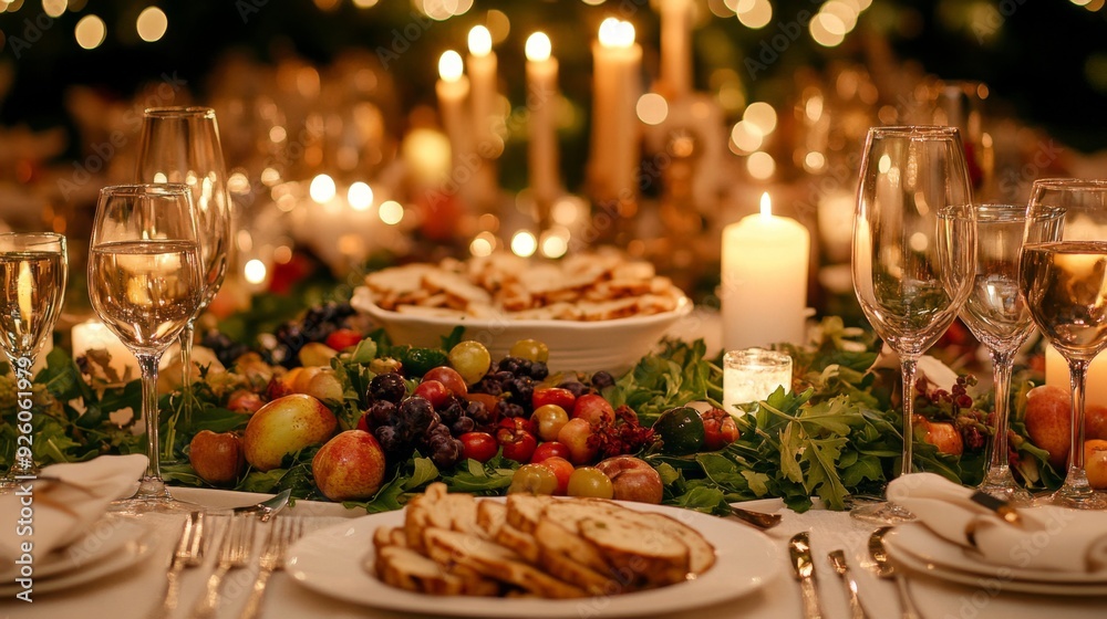 Romantic Dinner Table Setting