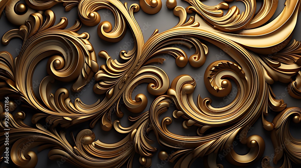 Background with 3d ornament 3d illustration Background with 3d ornament 3d illustration