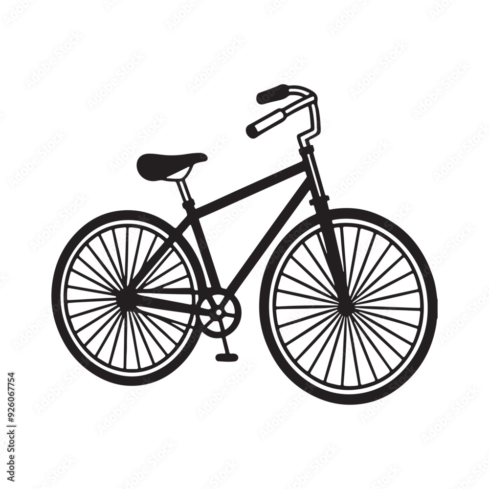 Bicycle Clip Art Silhouette. Bicycle Clip Art Silhouette.