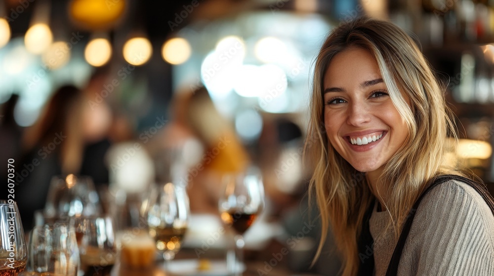 Happy Woman Smiling at Happy Woman Smiling at