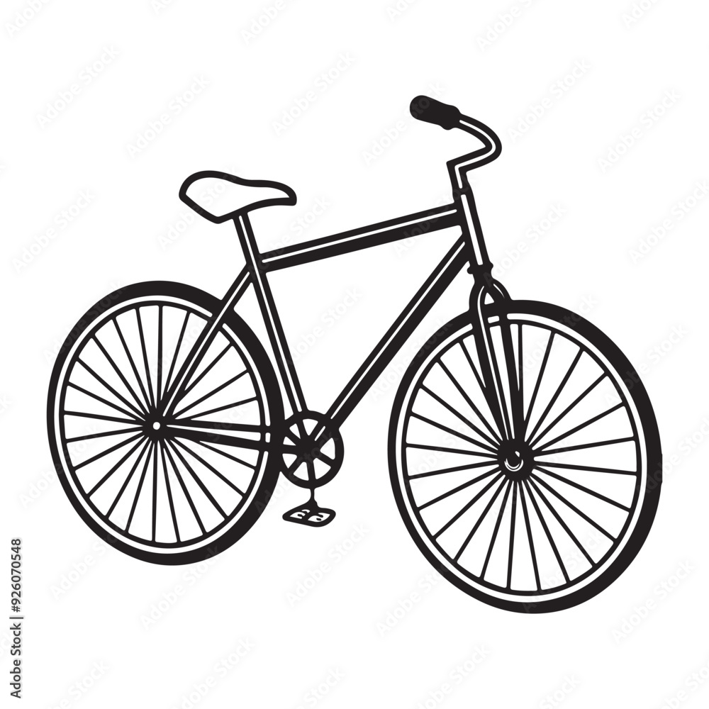 Stylish Bicycle Silhouette Vectors for Digital Design. Stylish Bicycle Silhouette Vectors for Digital Design.