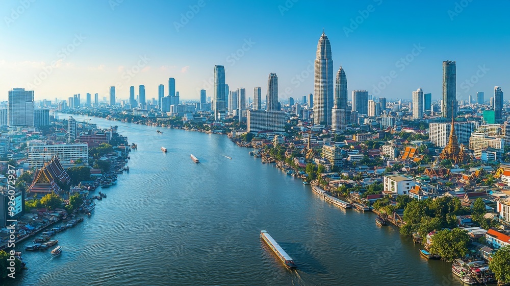 Obraz premium Aerial View of Bangkok