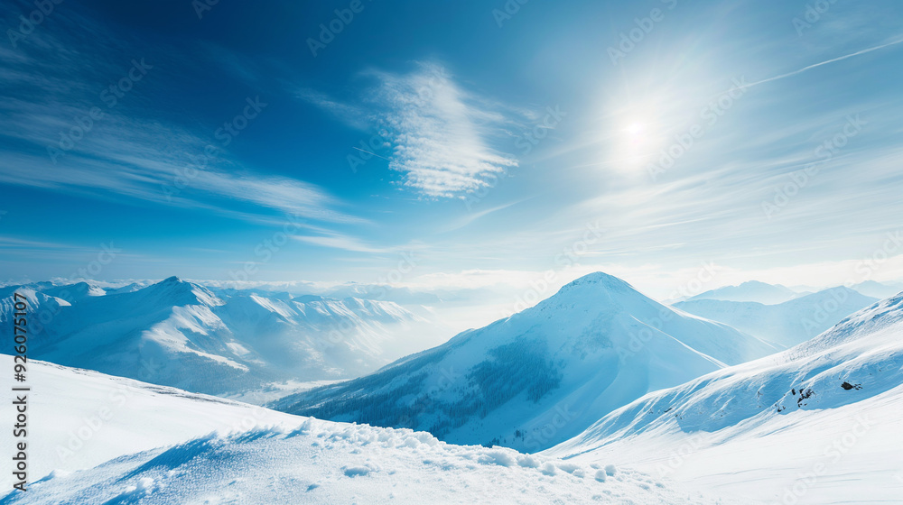 Alpes mountains in winter Alpes mountains in winter