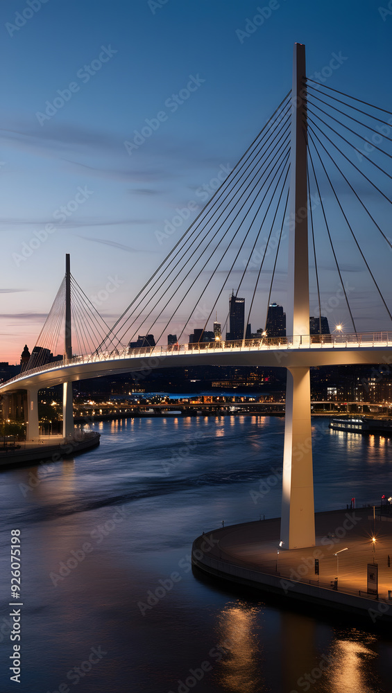 Obraz premium the bridge is a bridge that spans river
