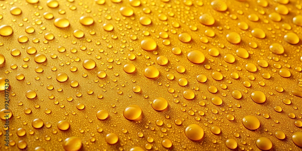 Detailed view of yellow paint with water droplets, yellow, paint, water, droplets, macro, close-up, texture, wet, vibrant Detailed view of yellow paint with water droplets, yellow, paint, water, droplets, macro, close-up, texture, wet, vibrant