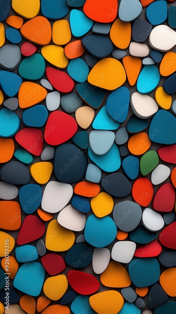 Abstract mosaic backdrop featuring vibrant colors and random patterns Abstract mosaic backdrop featuring vibrant colors and random patterns