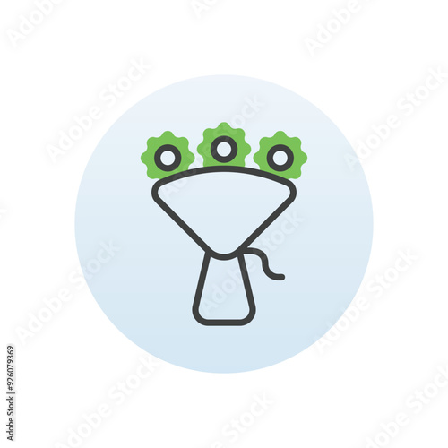 Bridal Bouquet vector icon