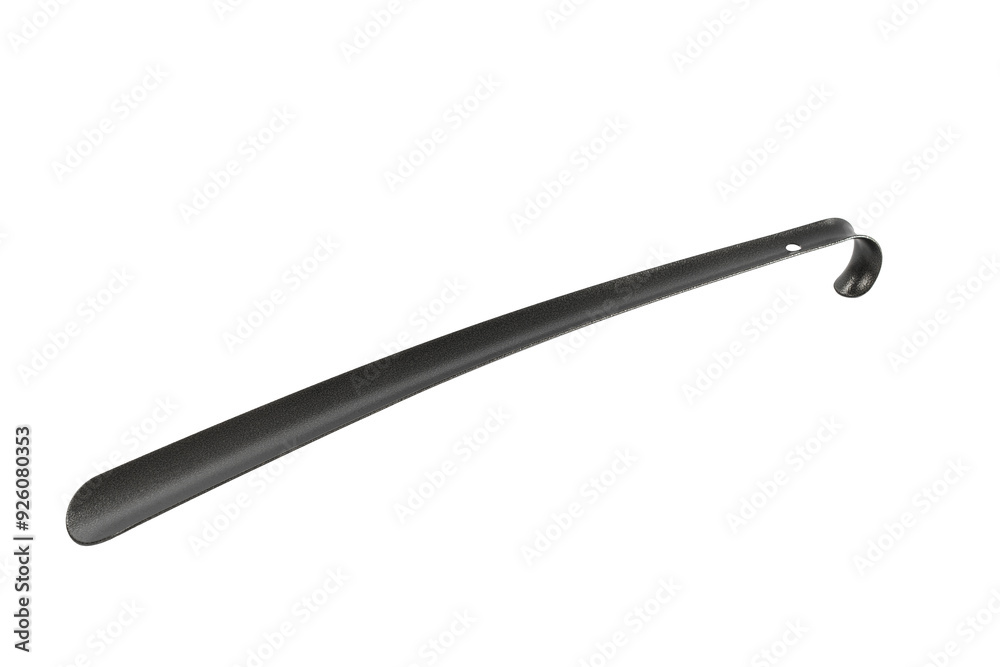metal shoe spoon, horn, isolate metal shoe spoon, horn, isolate