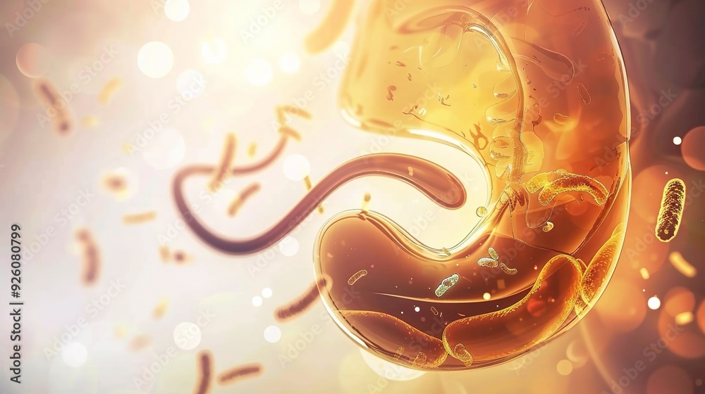 Gastric Acid Production and Digestive Process Depicted in Detailed Anatomical Illustration. Medical Education and Research Visual. Gastric Acid Production and Digestive Process Depicted in Detailed Anatomical Illustration. Medical Education and Research Visual.