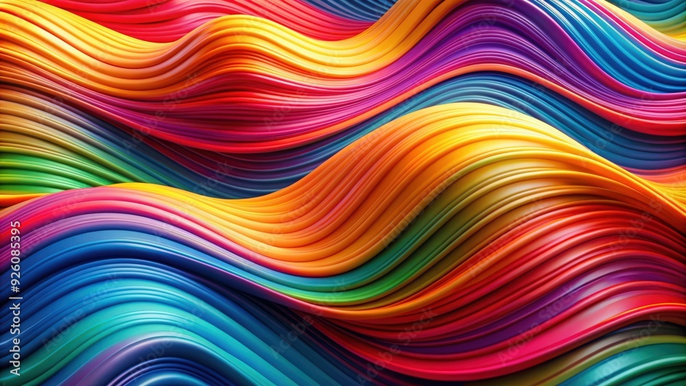 Abstract close-up of colorful wavy patterns, macro, background, texture, abstract, design, vibrant, lines, curve, wave Abstract close-up of colorful wavy patterns, macro, background, texture, abstract, design, vibrant, lines, curve, wave