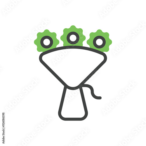 Bridal Bouquet vector icon