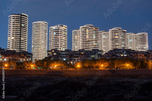 Night view of Qingdao City