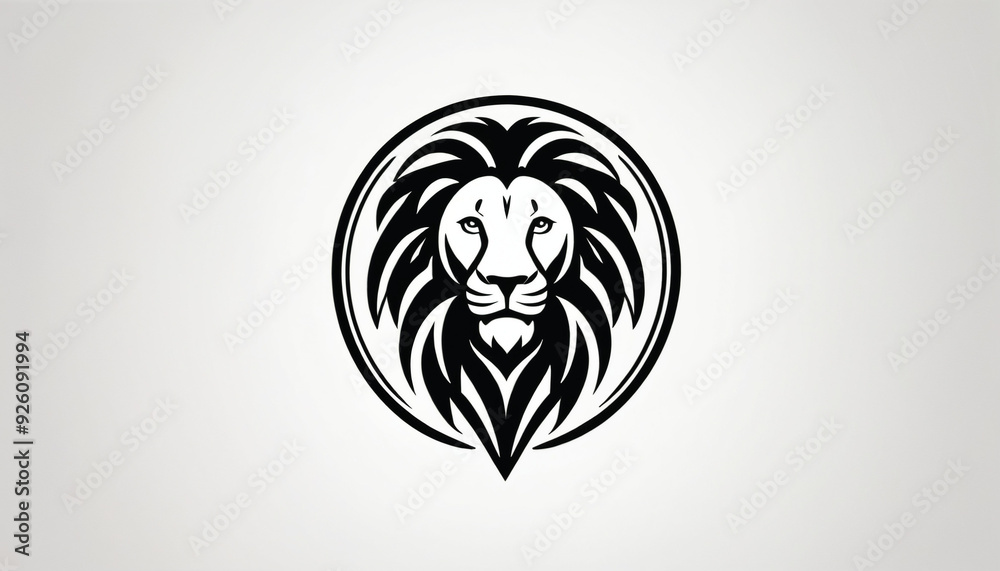Blason emblème logo entreprise marque tête lion. Blason emblème logo entreprise marque tête lion.