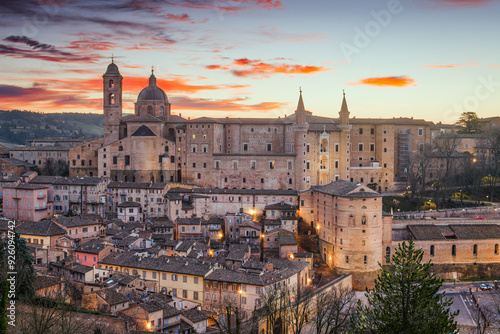 Urbino, Italy medieval walled city in the Marche