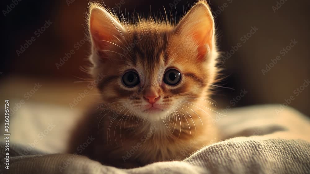 Adorable Orange Kitten Portrait Adorable Orange Kitten Portrait