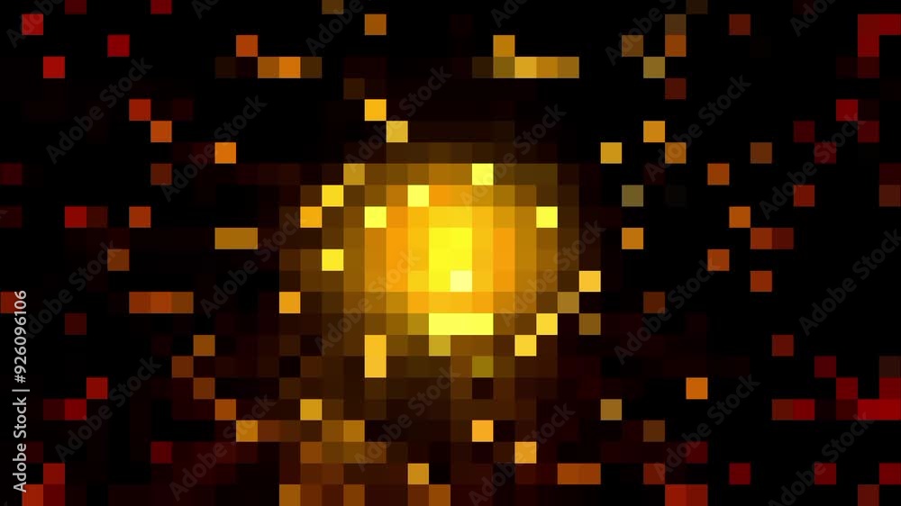Abstract yellow gold retro pixel hipster digital shiny background. Abstract yellow gold retro pixel hipster digital shiny background.