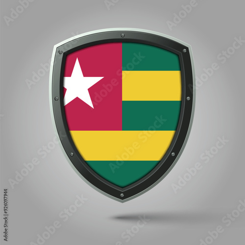 National Shield of TOGO Flag with Original color