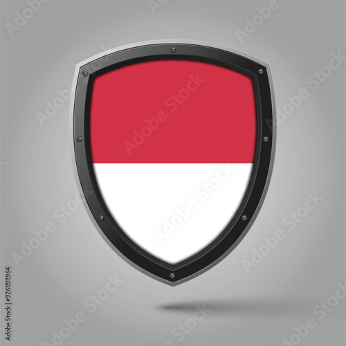 Free Download National Shield of MONACO Flag with Original color - GFXLoad