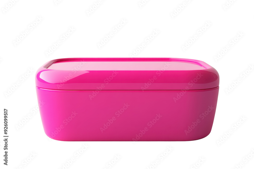 Bright pink rectangular container with a glossy finish. Ideal for storage or organizing household items. Modern and simple design. Bright pink rectangular container with a glossy finish. Ideal for storage or organizing household items. Modern and simple design.