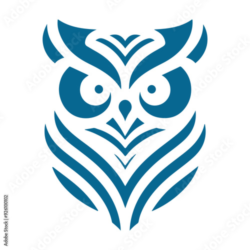 modern minimal owl illustration logo