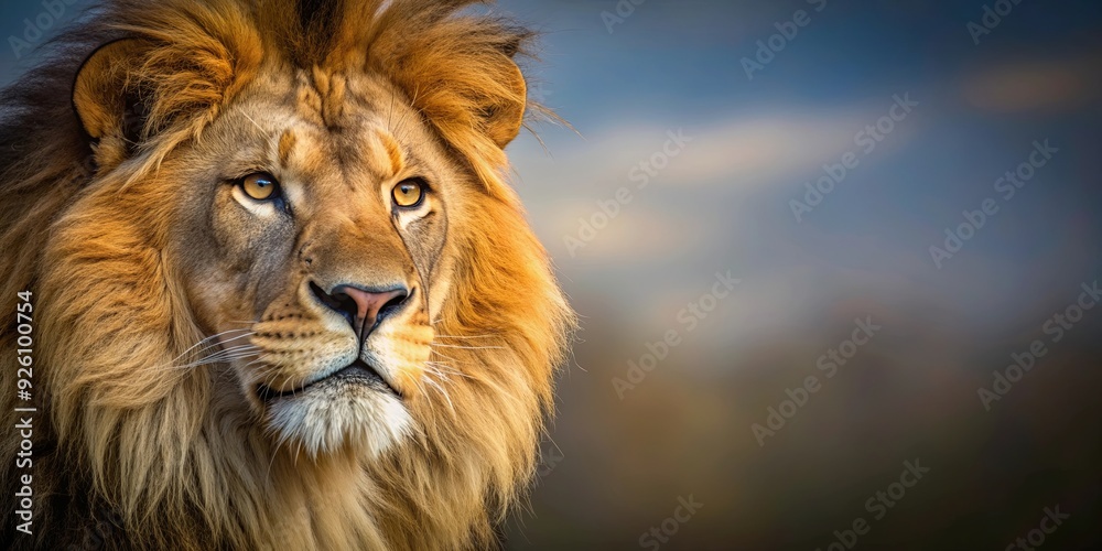 Majestic close-up of a lion's head, lion, majestic, animal, predator, wild, mane, fierce, strength, nature, wildlife Majestic close-up of a lion's head, lion, majestic, animal, predator, wild, mane, fierce, strength, nature, wildlife