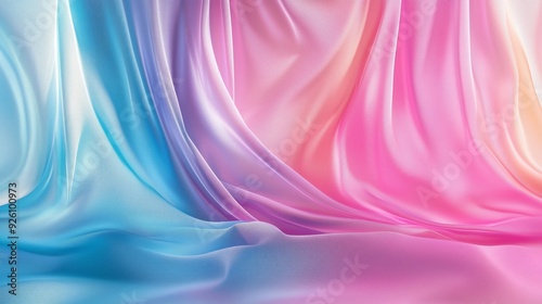Elegant Flow of Colorful Silks in Soft Pastel Shades