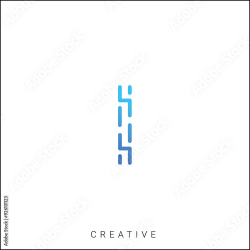 I Creative Latter Logo Design. By Custom Branding Logo. Creative Logo Design. Logo Template. Vector illustration. Modern Design. Monogram Design