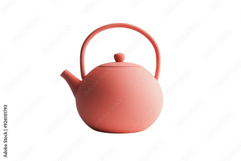 Minimalist pink teapot on a transparent background. perfect for modern kitchen decor and tea time inspirations. Clean and elegant design. Minimalist pink teapot on a transparent background. perfect for modern kitchen decor and tea time inspirations. Clean and elegant design.