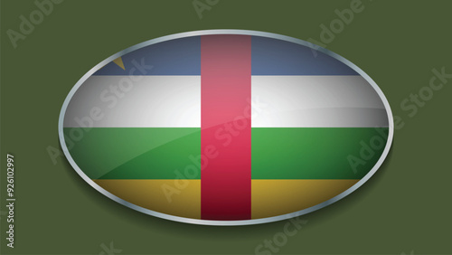 Eclipse Shape of C.A.R Flag with Original color