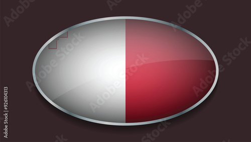 Free Download Eclipse Shape of MALTA Flag with Original color - GFXLoad