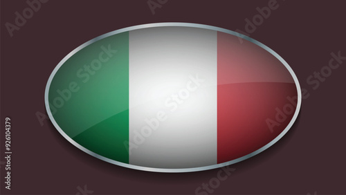 Free Download Eclipse Shape of ITALY Flag with Original color - GFXLoad