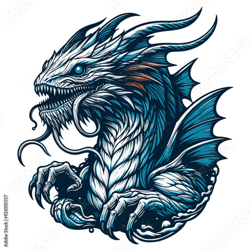 Leviathan vector illustration