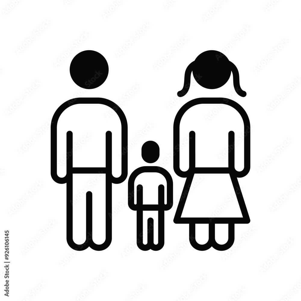 Family vector icon Family vector icon