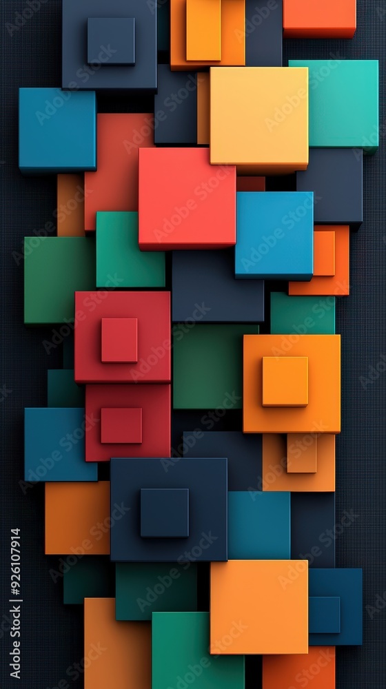 Blocky hues and abstract pixel art background Blocky hues and abstract pixel art background