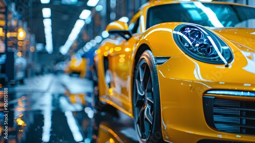 Car detailing concept. Auto cleaning and polish
