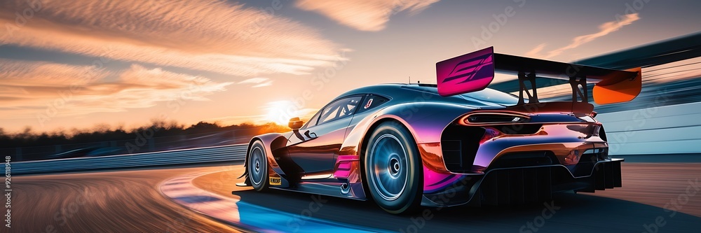 Naklejka premium close up super sports car
