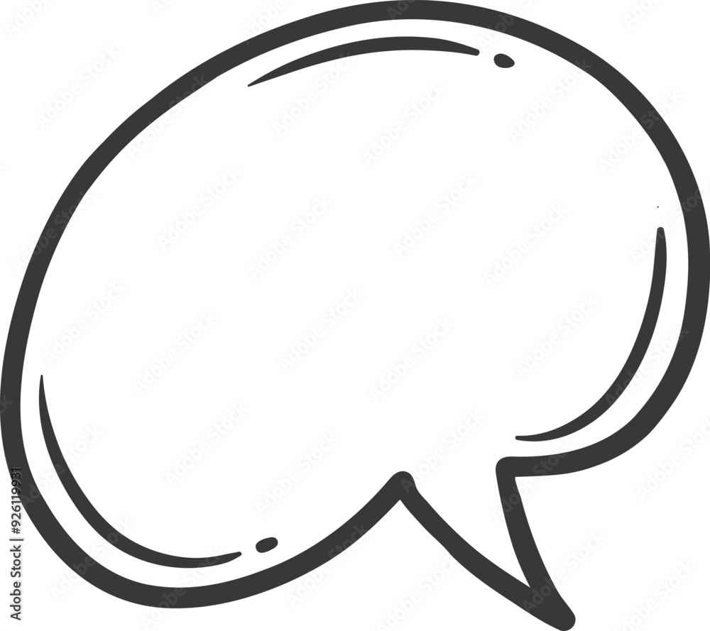 Speech bubble of message line icon. Hand drawn retro empty talk balloon. Feedback and chat, inbox, dialog speech mascot, outline icon communication box in comic book style vector illustration Speech bubble of message line icon. Hand drawn retro empty talk balloon. Feedback and chat, inbox, dialog speech mascot, outline icon communication box in comic book style vector illustration