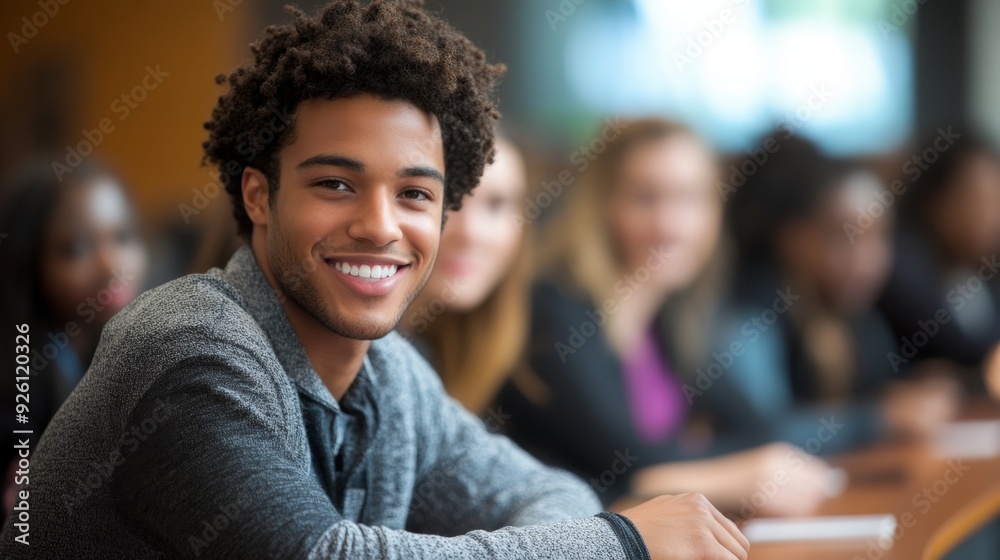 Smiling Young Man in a Smiling Young Man in a