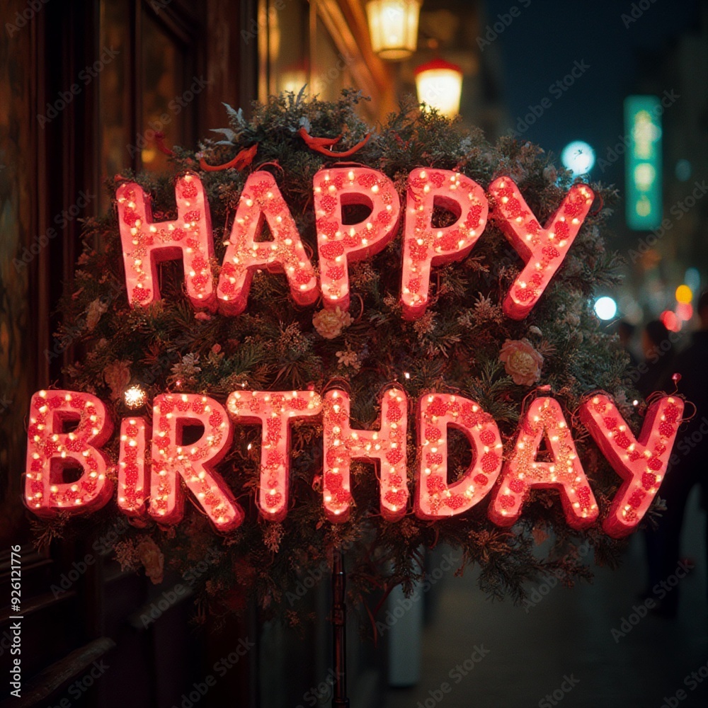 Napis w języku angielskim - happy birtday. Używany jako kartka życzeniowa na urodziny. Napis w języku angielskim - happy birtday. Używany jako kartka życzeniowa na urodziny.