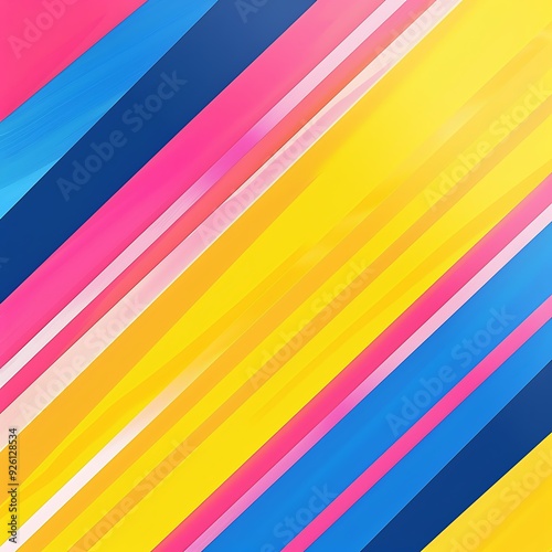 Free Download A dynamic wallpaper with diagonal stripes in bold, contrasting colors like bright yellow, royal blue, and hot pink, creating a striking visual effect. 8k UHD, suitable for high-quality printing  - GFXLoad