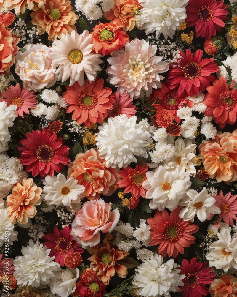 A backdrop adorned with a multitude of flowers in full bloom, weaving a vibrant and exquisite tapestry that showcases the splendor of nature's artistry. A backdrop adorned with a multitude of flowers in full bloom, weaving a vibrant and exquisite tapestry that showcases the splendor of nature's artistry.