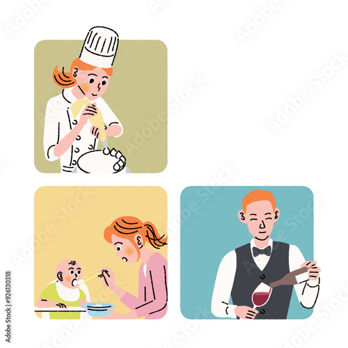 職業_料理人_子育て_夫婦